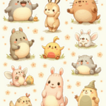 Cartoon Characters & Mascots - Sticker Sheet v6